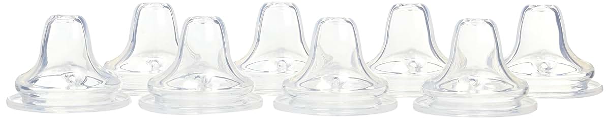NUK 8 Pack Clear Silicone Replacement Spouts for Learner Cups