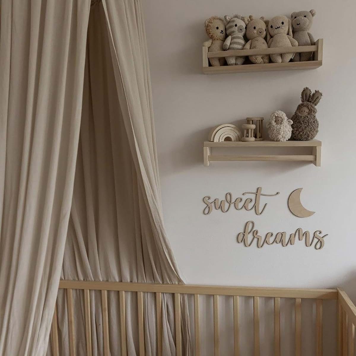 Sweet Dreams Wooden Wall Art Sign for Nursery or Bedroom Decor