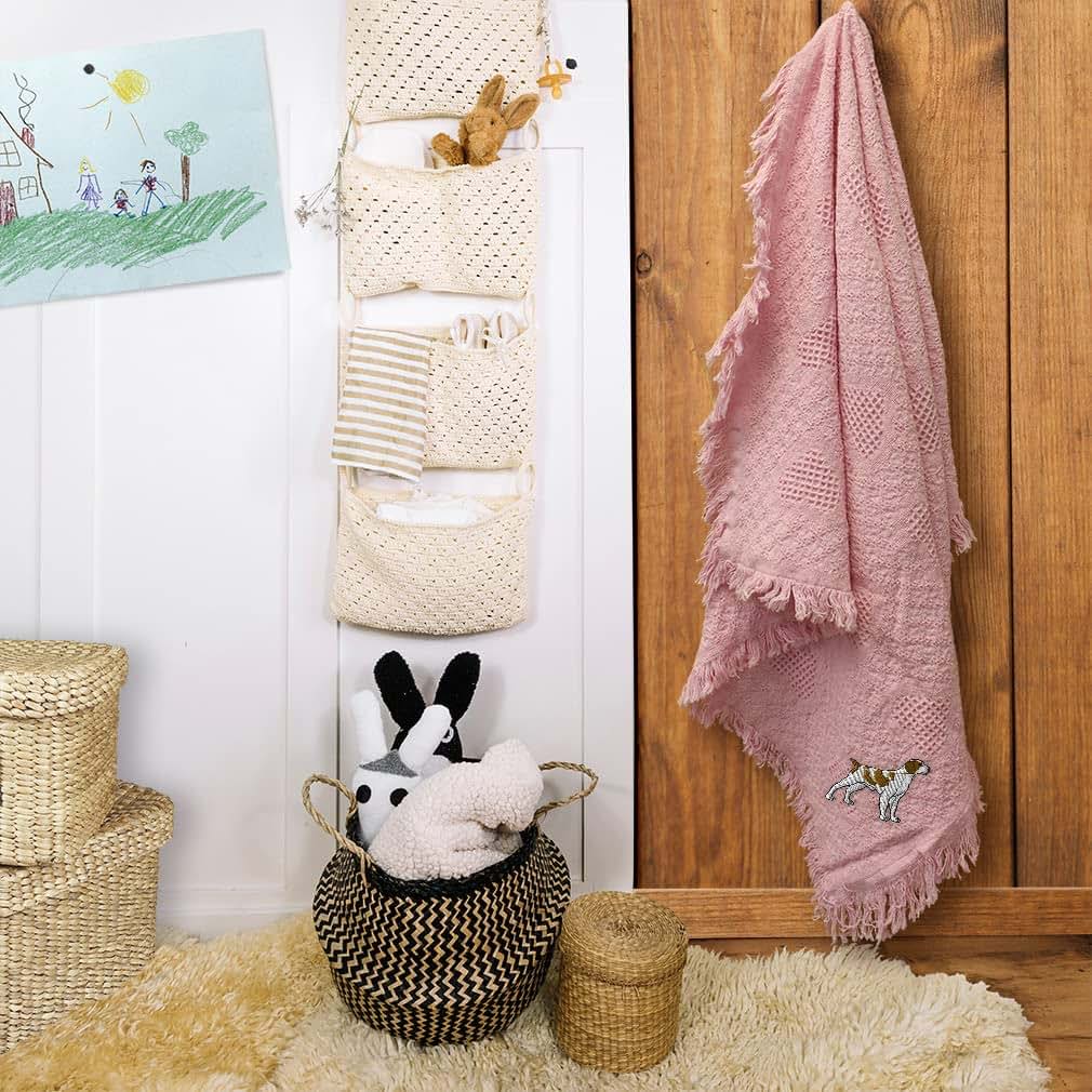 BabyOneStop Brittany Spaniel Cotton Baby Blanket
