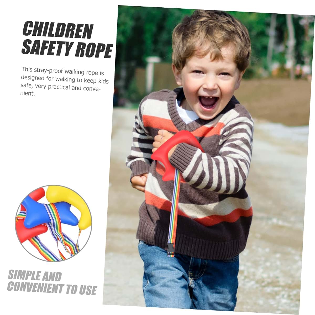 Favomoto 3pcs Walking Rope Leash for Toddlers and Kids