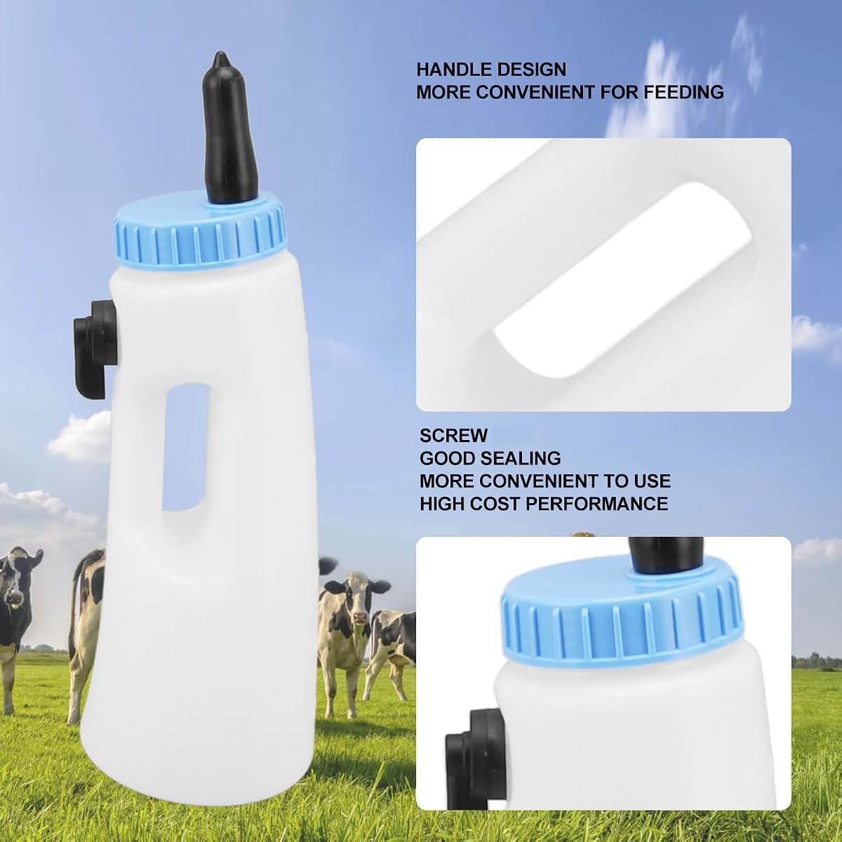 Qanyegn Vertical Calf Bottle for Feeding Lambs and Calves