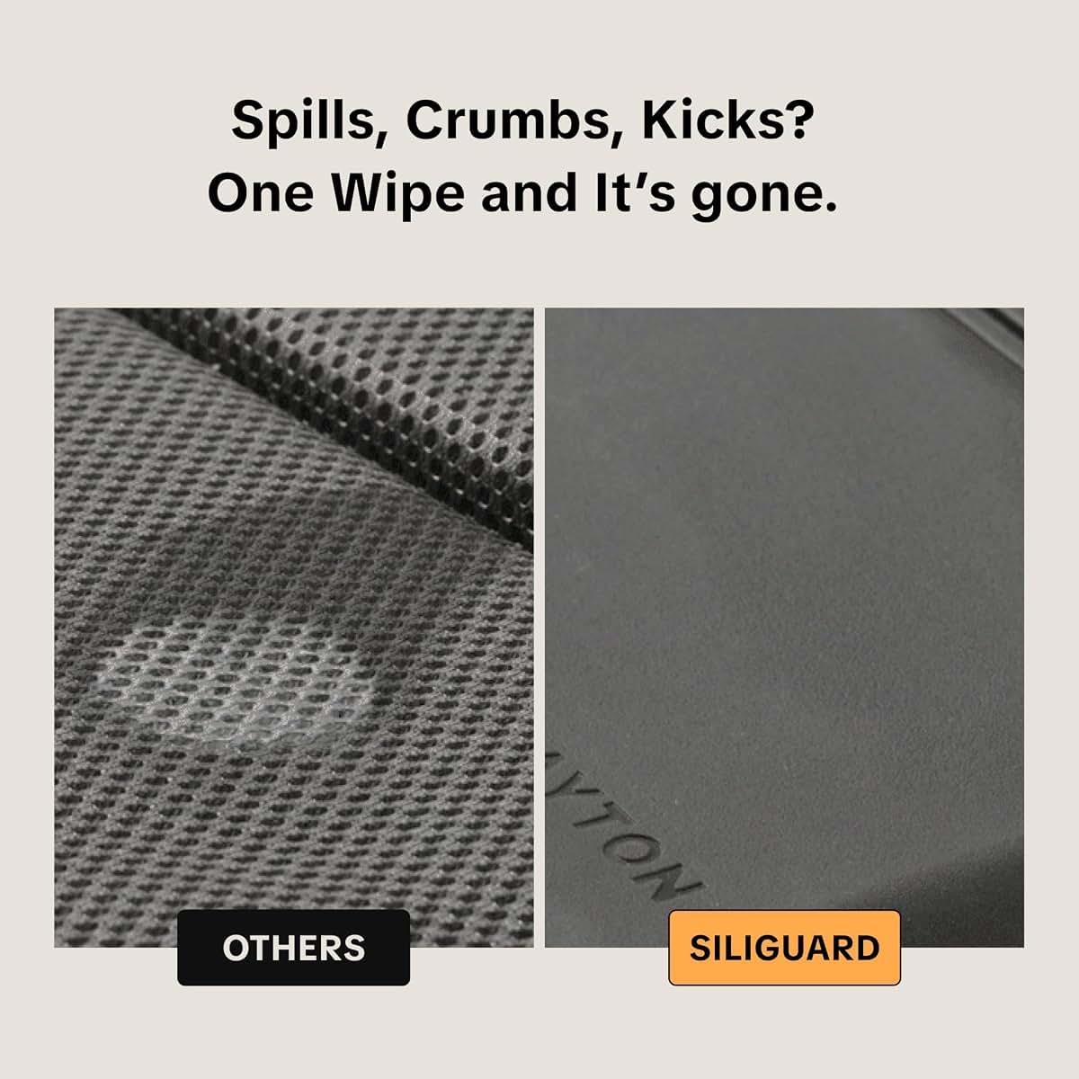 Silicone Waterproof Car Seat Protector for Vehicle Seats - Brown