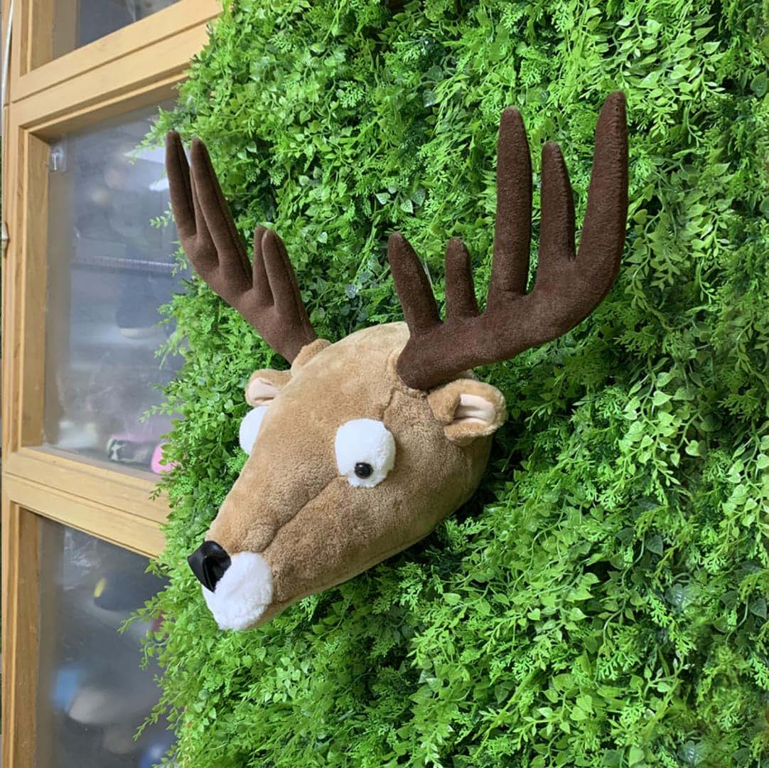 Guanshan 3D Animal Head Wall Hanging Plush Nursery Decoration (photo 4)