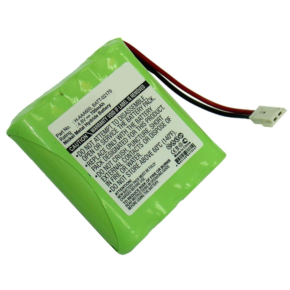 Exell 4.8V 700mAh Baby Monitor Battery NiMh