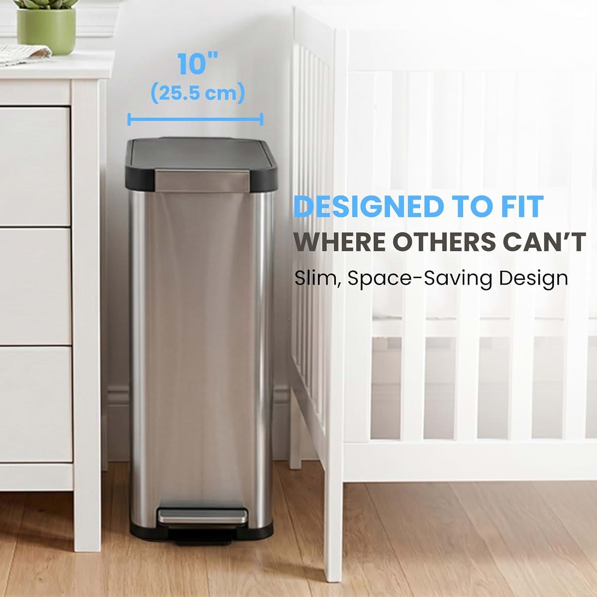 iTouchless Step Diaper Pail for Nursery Waste Container