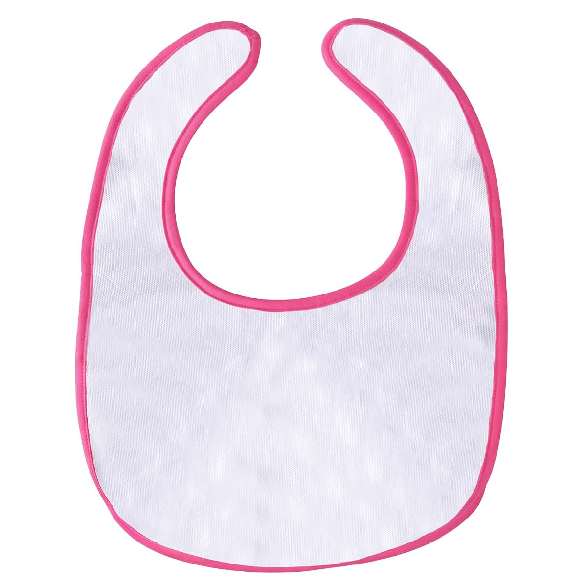 Littleforbig Adult Nursery Pink Printed Cotton Bib With Adjustable Closure