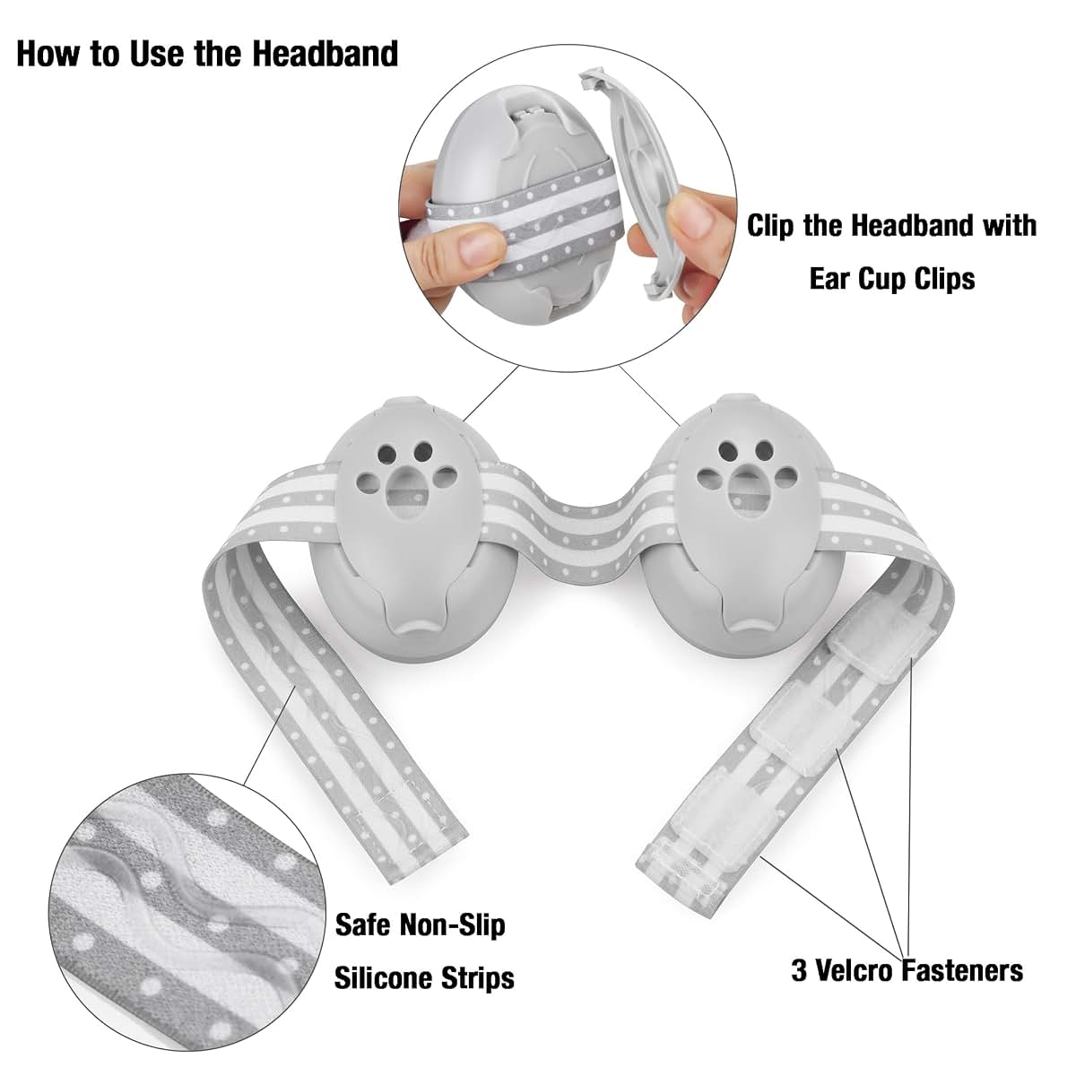PandaEar Baby Ear Muffs for Noise Reduction | 2-in-1 Protection Ages 0-3