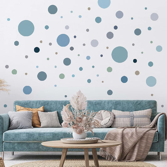 BabyOneStop Polka Dot Wall Decals Colorful Circle Stickers