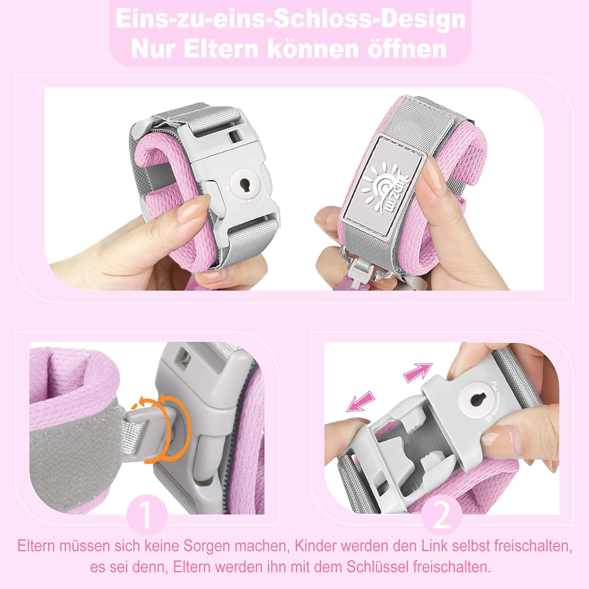 Anti Lost Wrist Link for Kids and Toddlers - Adjustable Leash