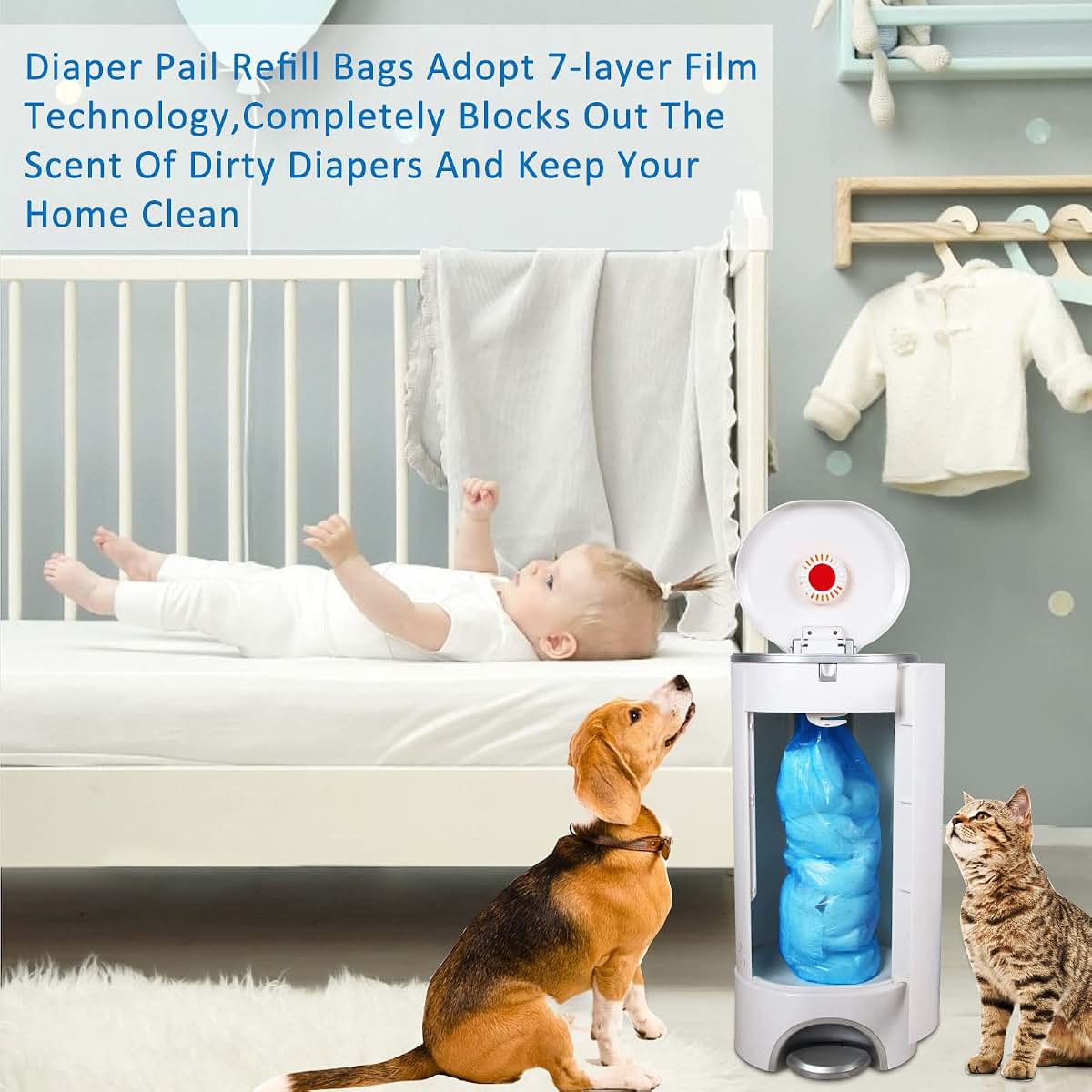 Disposable Trash Bags for Kitchen, Bath, and Nursery