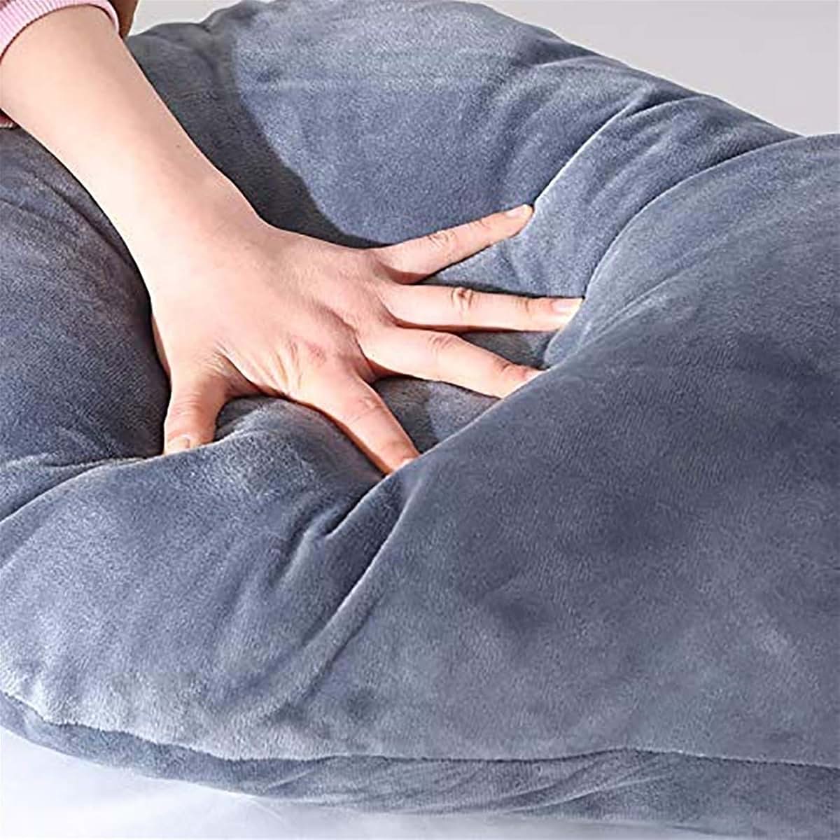 Treeyx Velvet Washable Cover Full Body Contour U Pillow (photo 4)