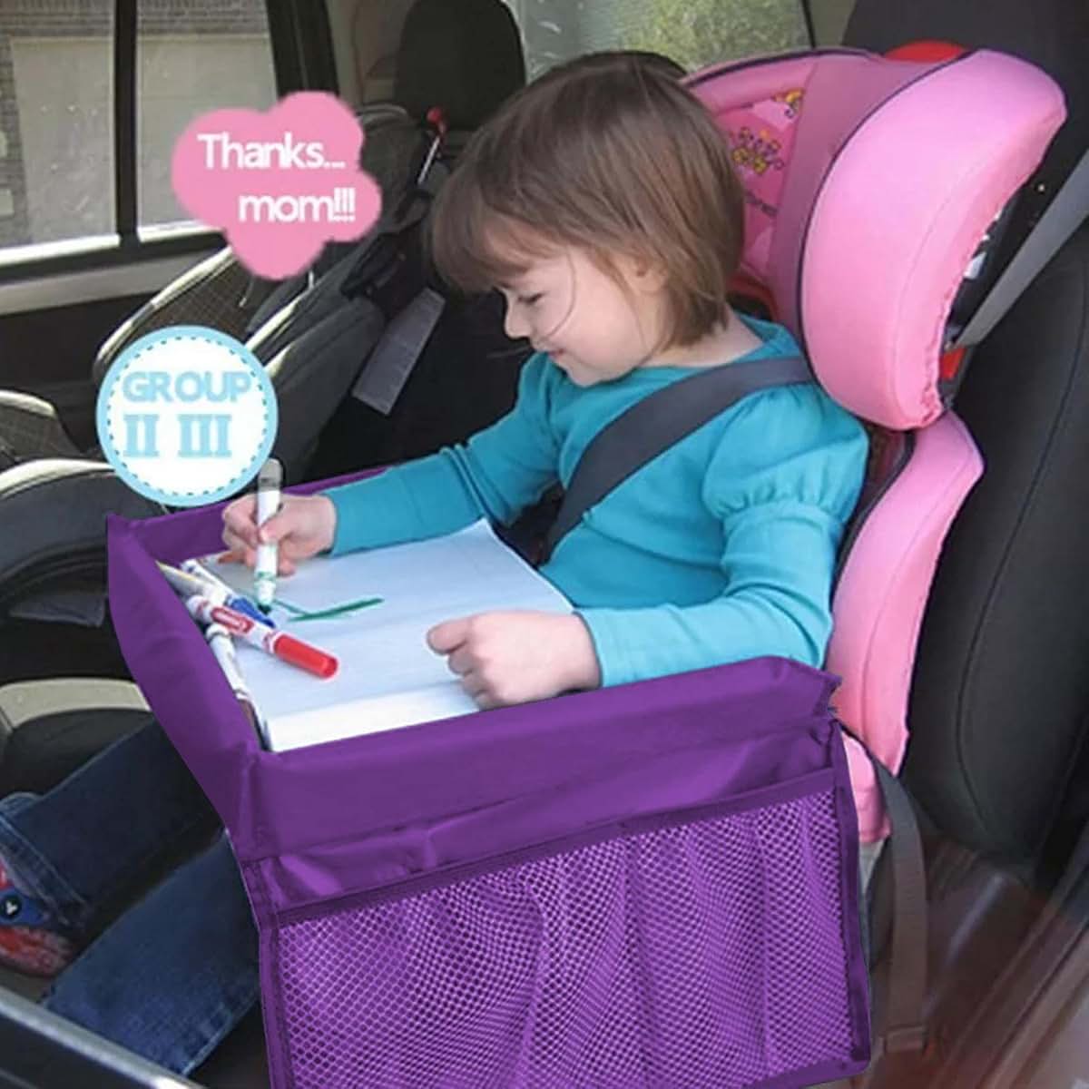 Kerali Kids Travel Tray Snack And Play Activity Table (photo 4)