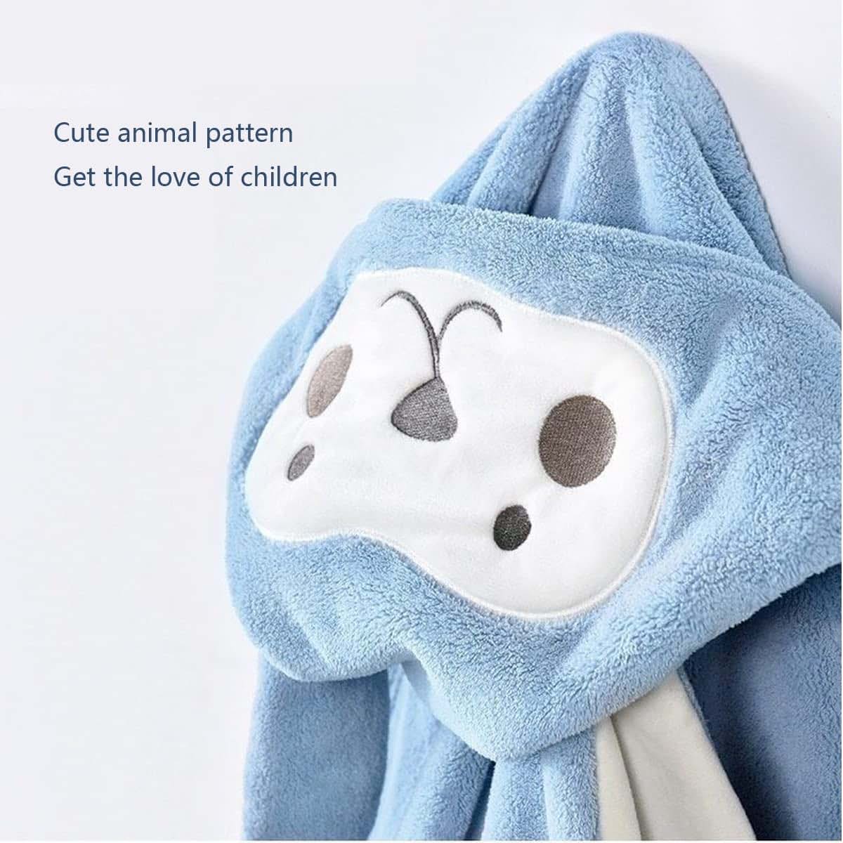 YEBON Kids Hooded Towel Soft Absorbent Bath Towel with Cute Frog Design for Babie, Toddler, Infant Perfect Shower Gifts (photo 4)