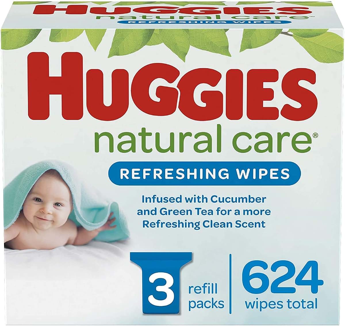Huggies Refreshing Clean Scented Baby Wipes for Sensitive Skin Care
