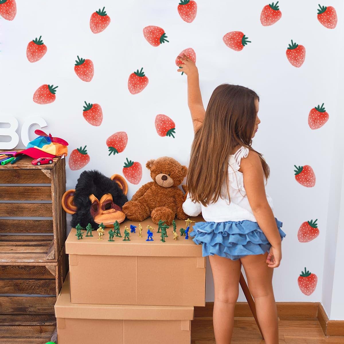 Strawberry Art Wall Decals for Nursery and Room Decor