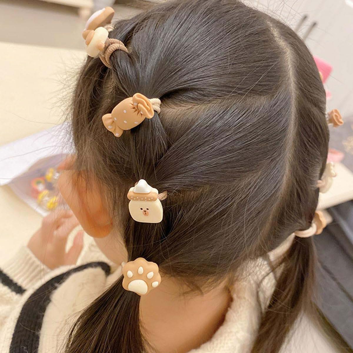 Cute Elastic Hair Ties for Babies & Girls | 100 Pcs Accessory Pack