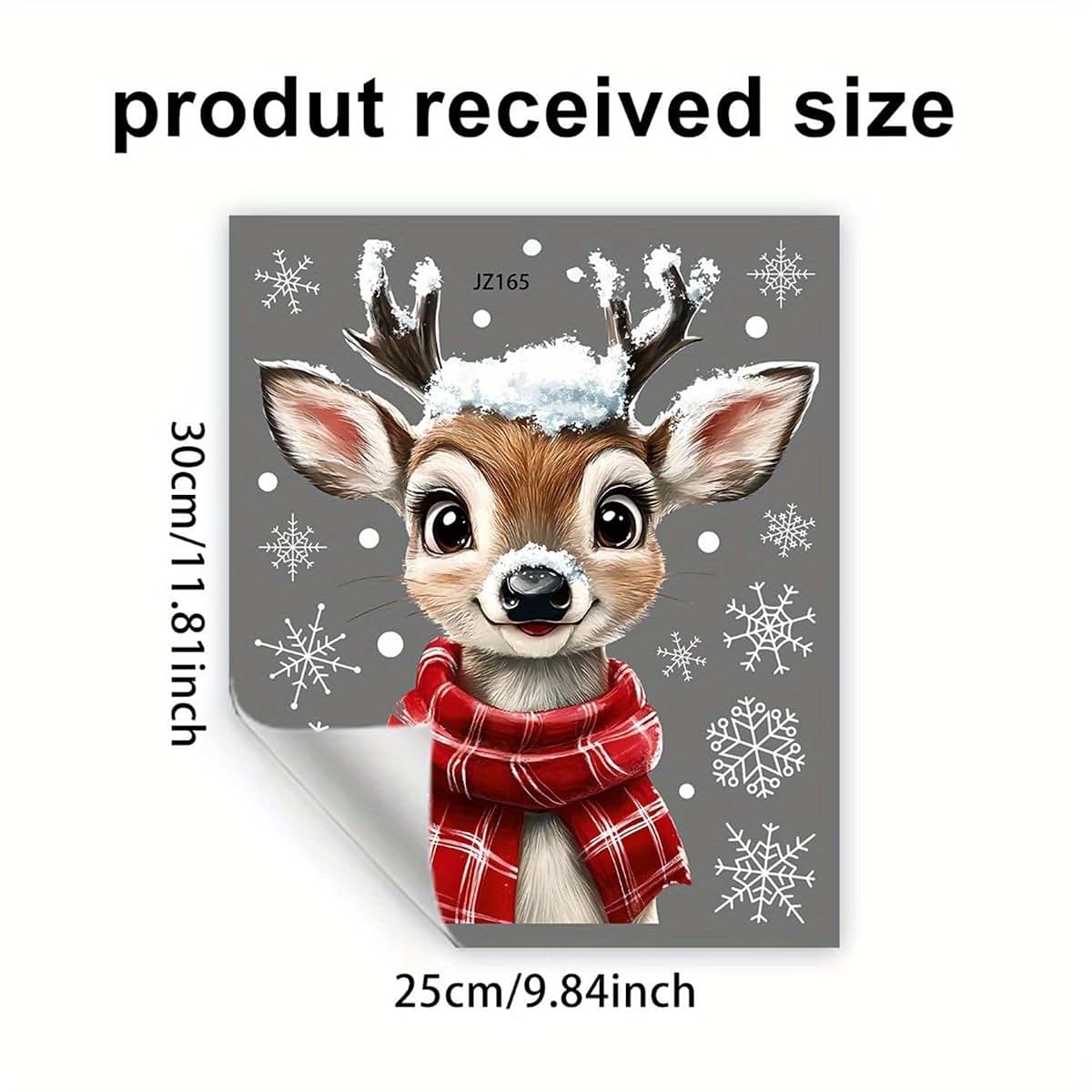 Christmas Window Clings 114 Pieces Reindeer Snowflake Reusable Static Cling Decals