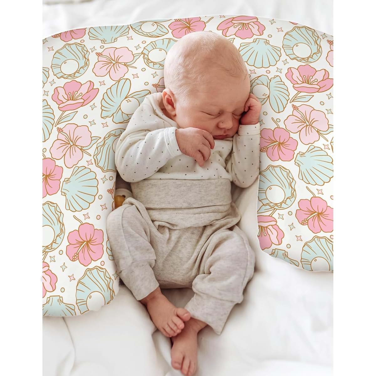 Baby Pillow Case Cover, Soft Bedding Accessory for Crib and Bed