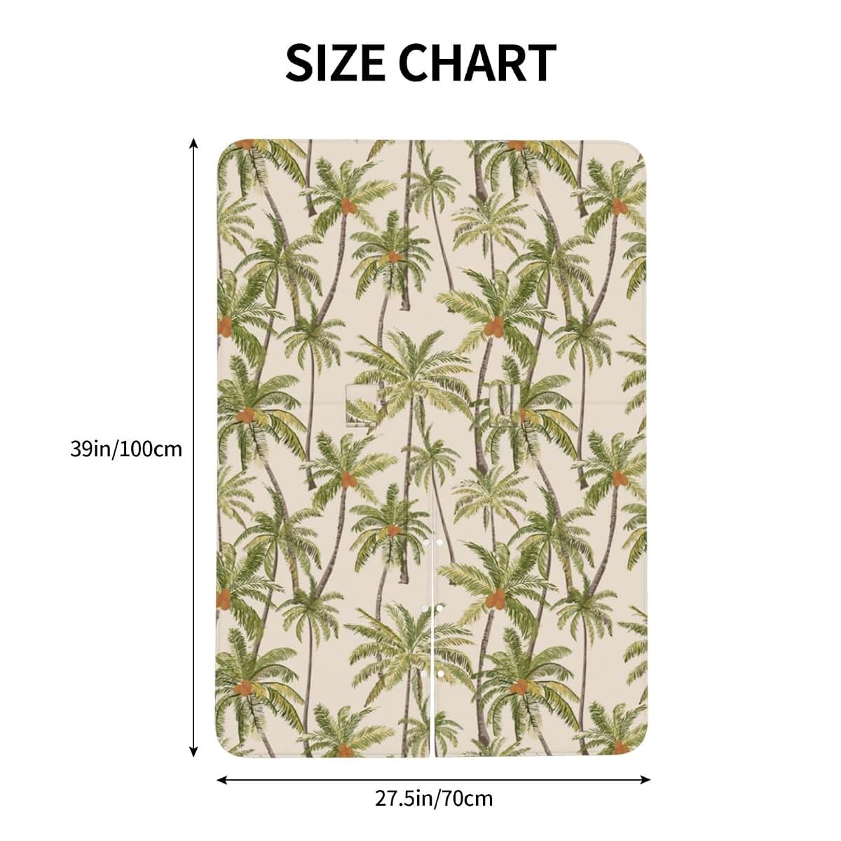 CAYKWVZ Vintage Tropical Palm Trees Baby Car Seat Canopy Cover And Nursing Cover (photo 4)