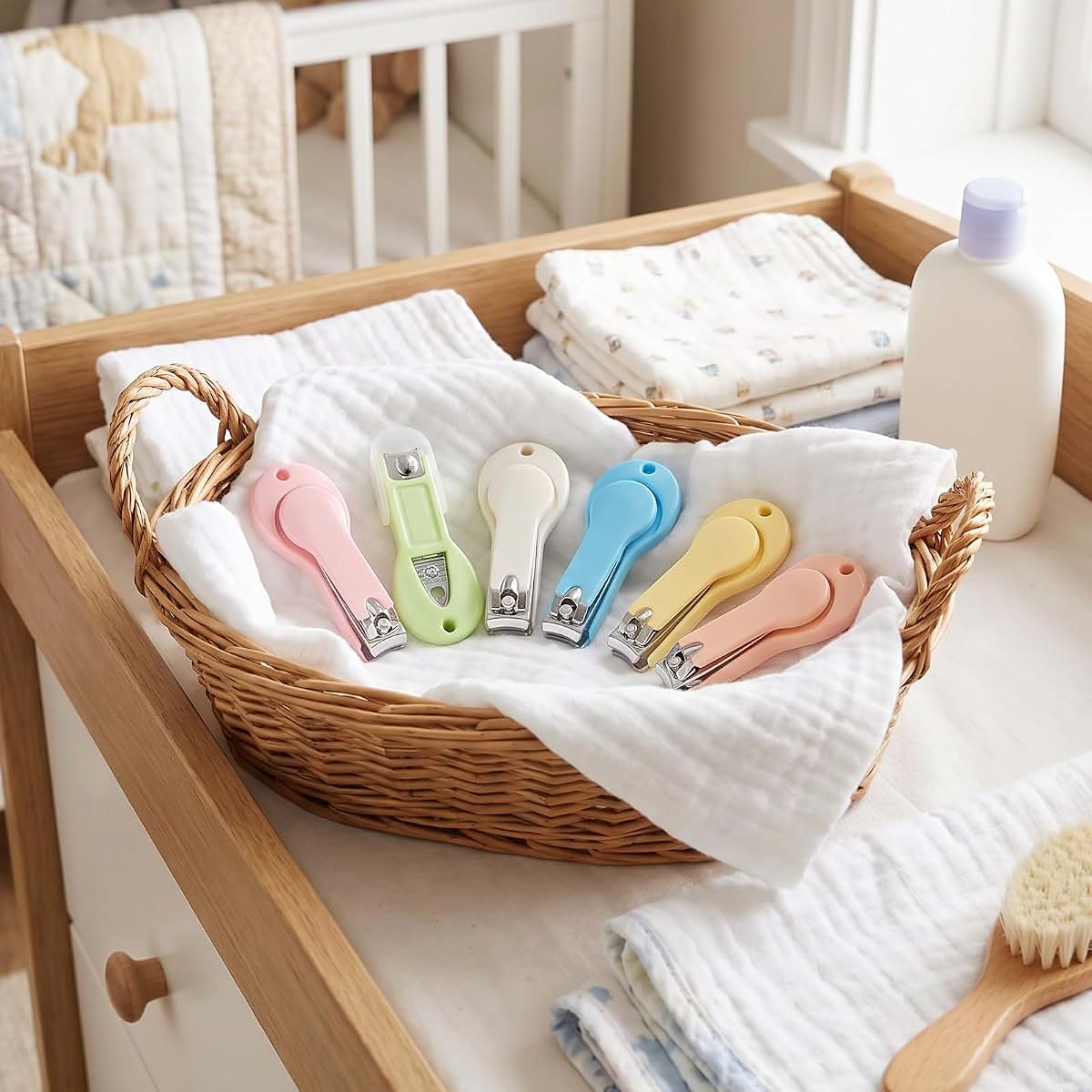 FNANJWQ Baby Nail Clippers 6 Pack, Multicolored Precision Trimmer (photo 4)