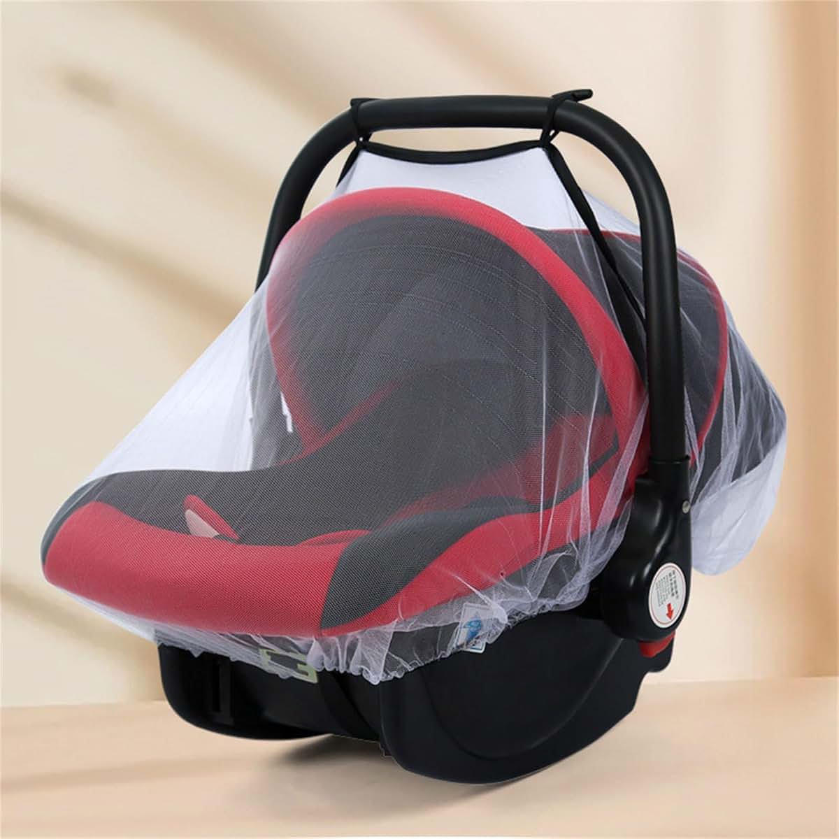 Mesh Netting Carseat Cover with Elastic Closures