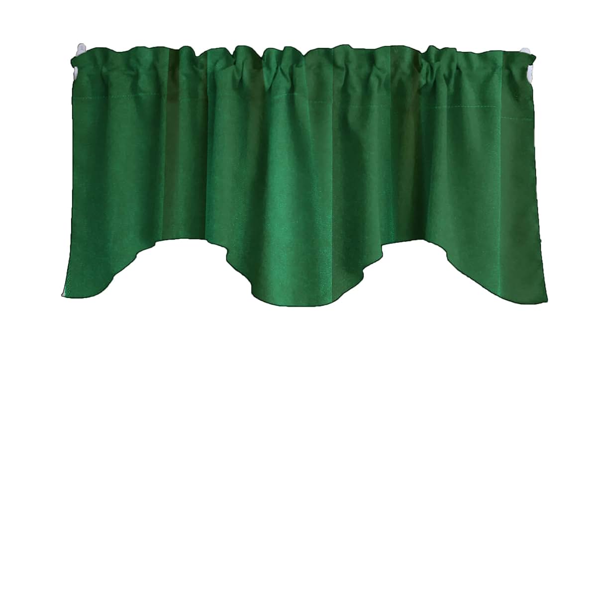 Zen Creative Designs Solid Stretch Velvet Scalloped Wave Window Valance Home Décor Bedroom Nursery Kitchen Window