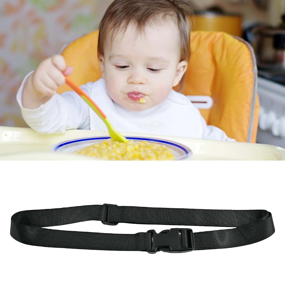 Safe Strap Adjustable Child Harness for Stroller and High Chair