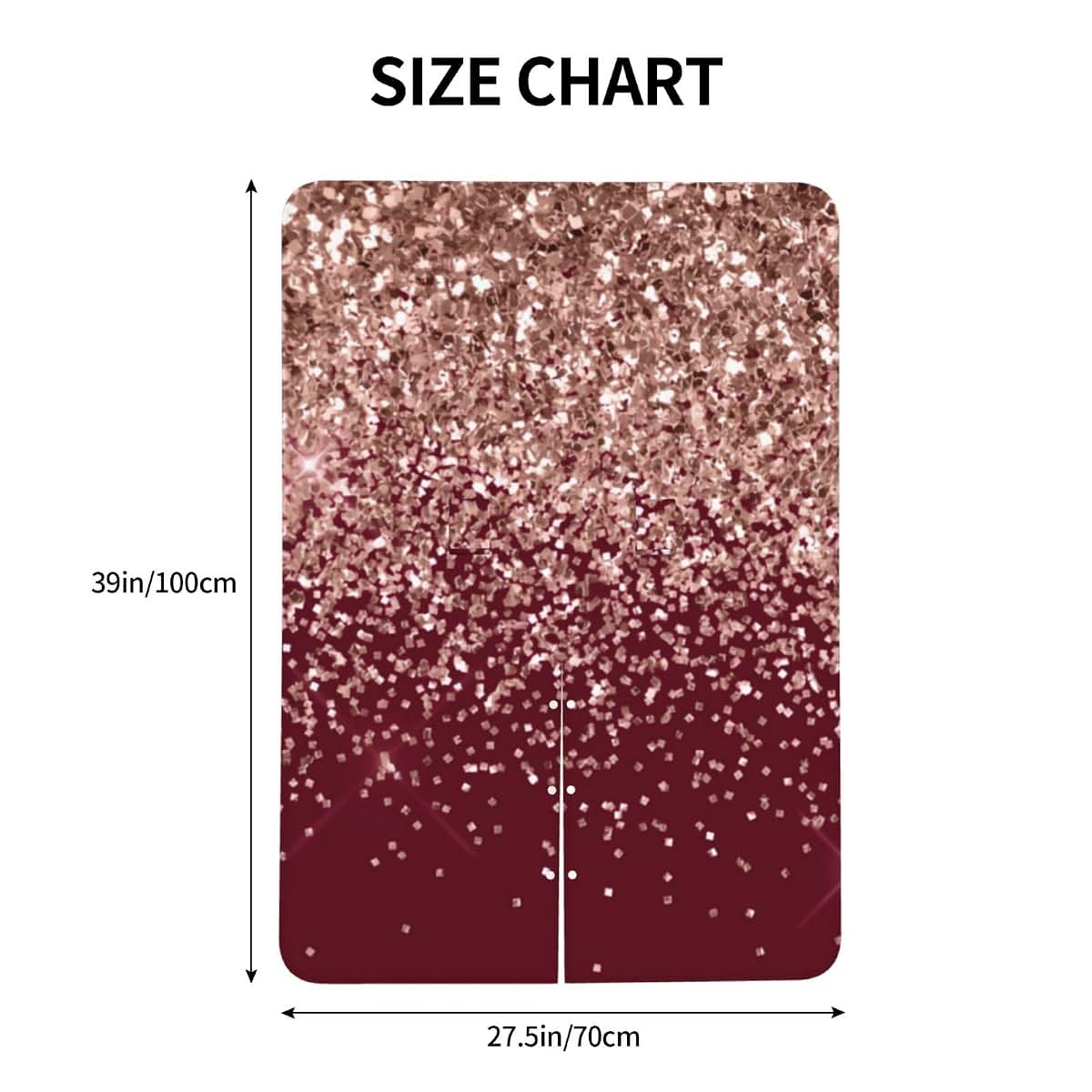 RAAPSBRW Burgundy Rose Gold Blush Pink Glitter Baby Car Seat, Rain Shelter, Multifunctional Nursing Cover for Newborns