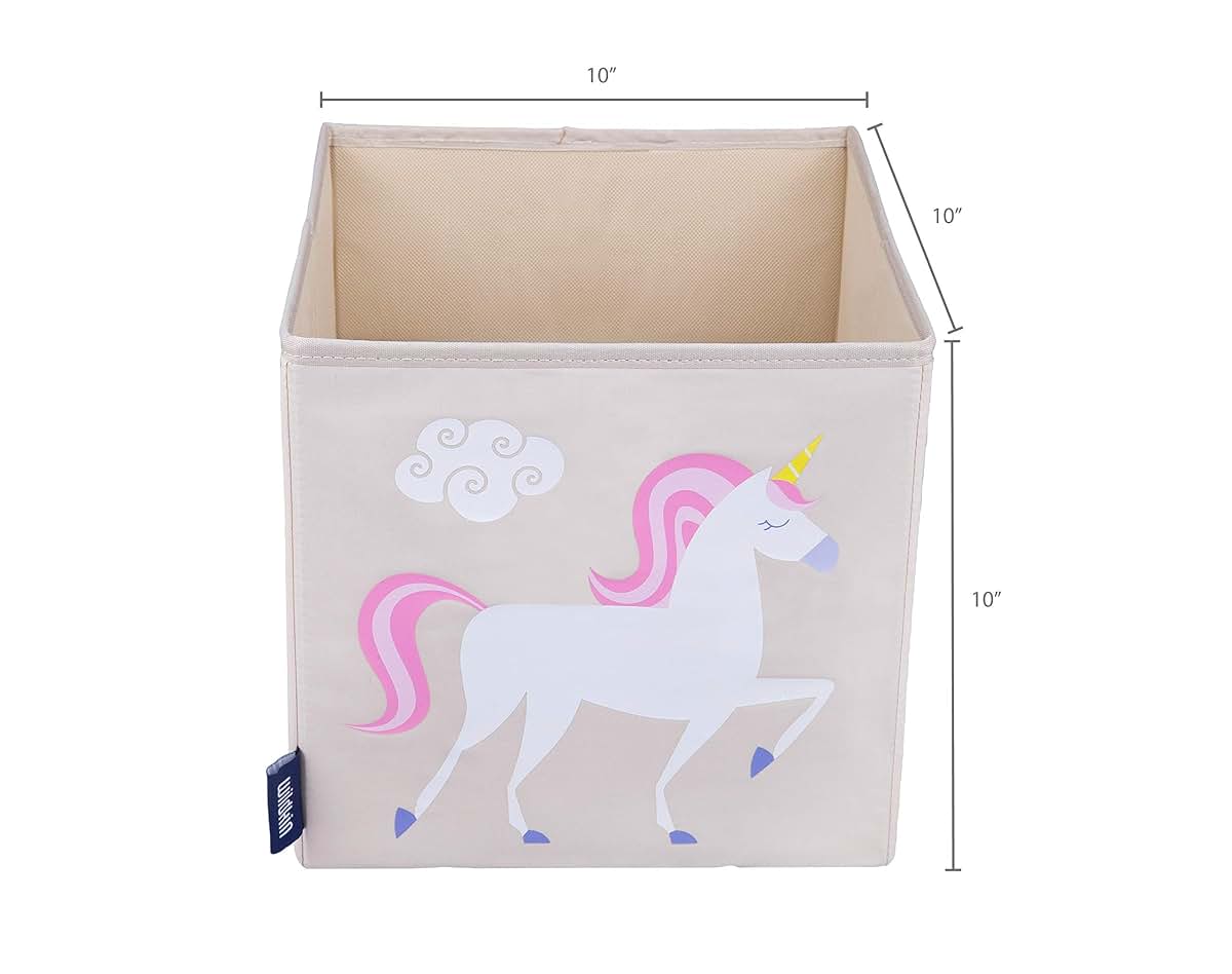 Wildkin Kids Storage Cube Organizer for Toys and Books - Unicorn