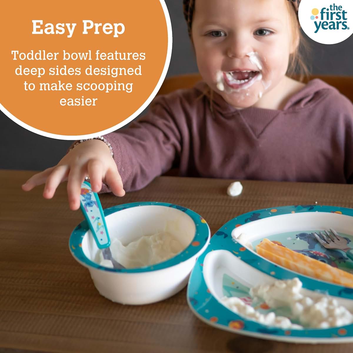 Disney Stitch 4-Piece Toddler Dinnerware Set