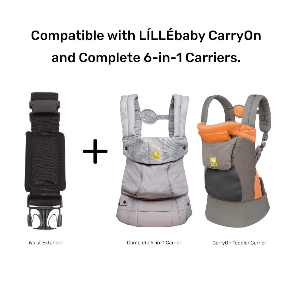LÍLLÉbaby 6-in-1 Baby Carrier Waist Belt Extension Buckle, Black (photo 4)