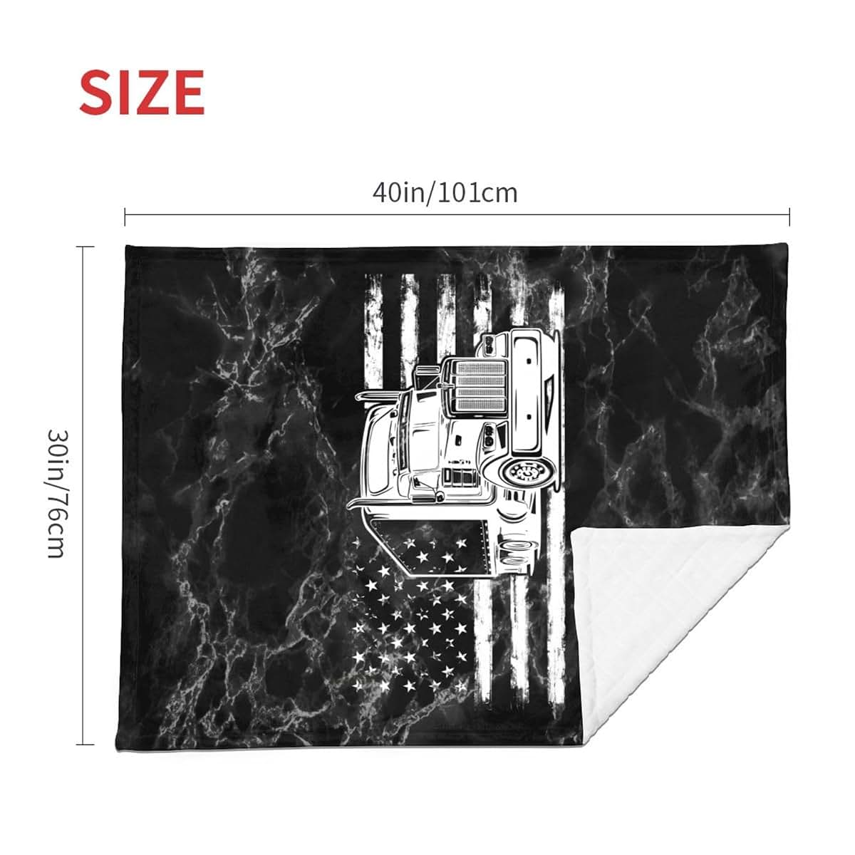 American Flag Throw Blanket for Baby | 30x40 Inches Polyester