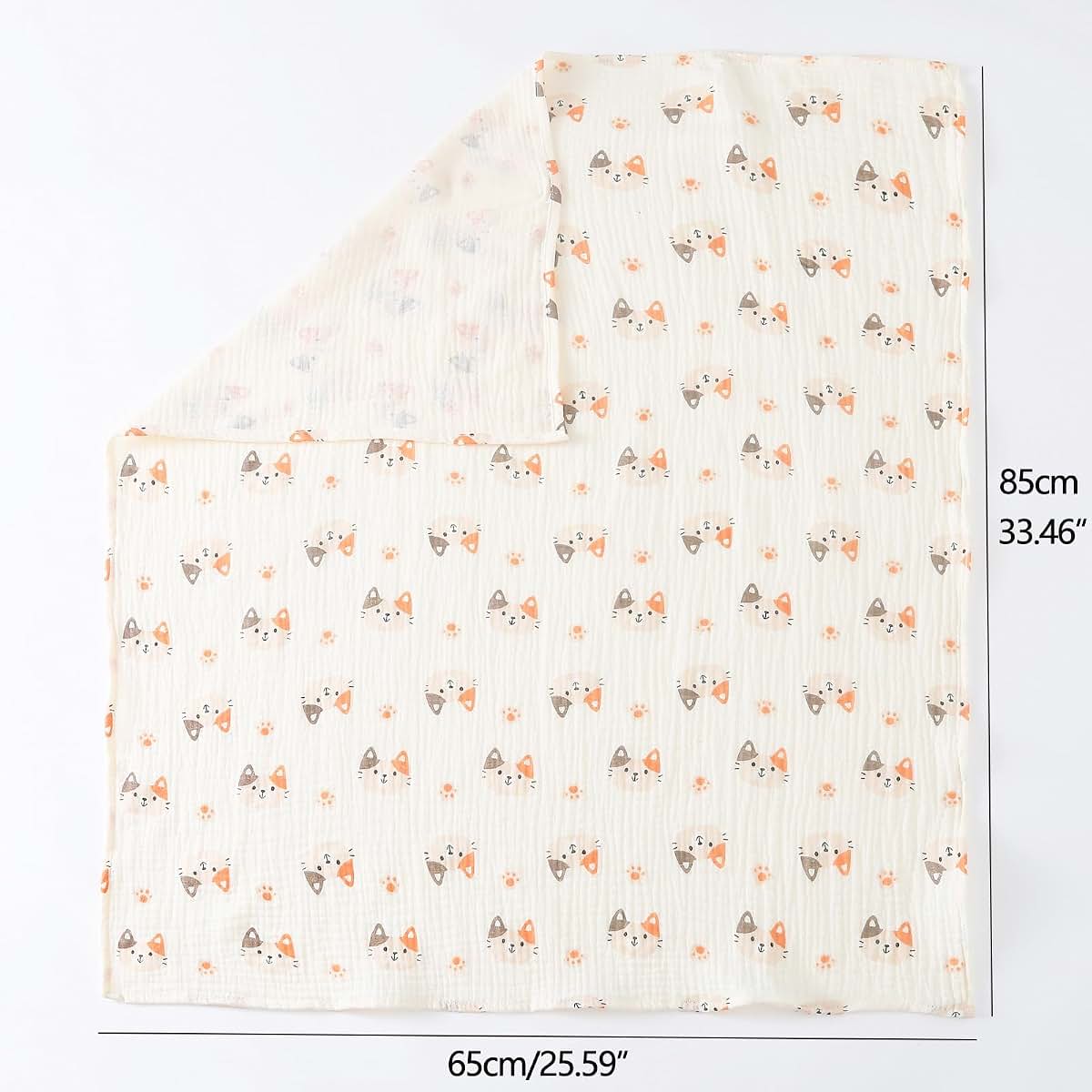 HOUNIIXIE Cotton Swaddle Blanket With Multi-Pattern Designs (photo 3)