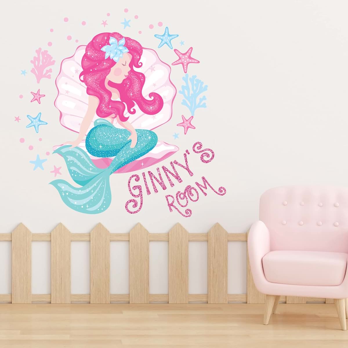 Kyle Cornhole Little Mermaid Wall Decal For Girls Bedroom
