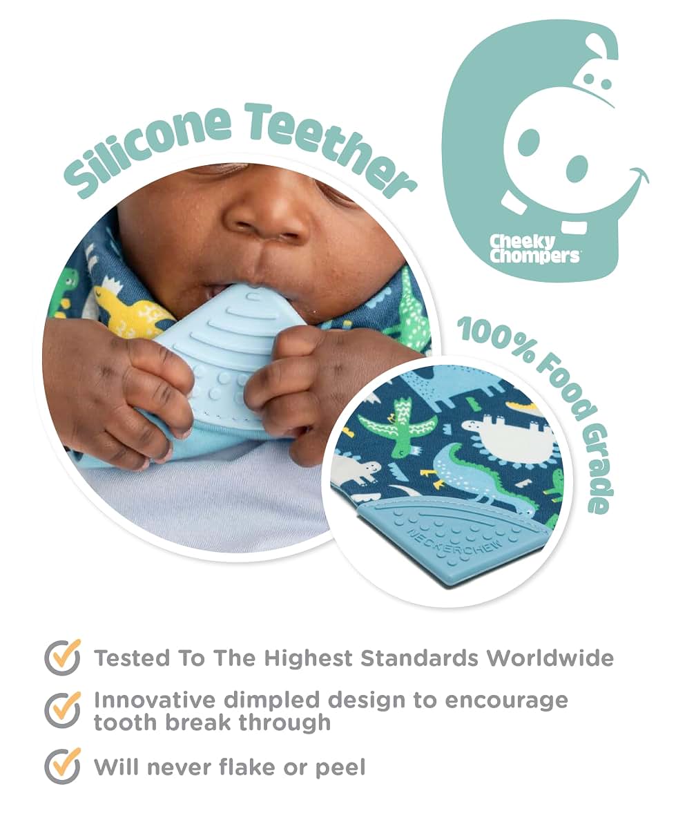 Cheeky Chompers Neckerchew 2-in-1 Teething Bib and Bandana Style