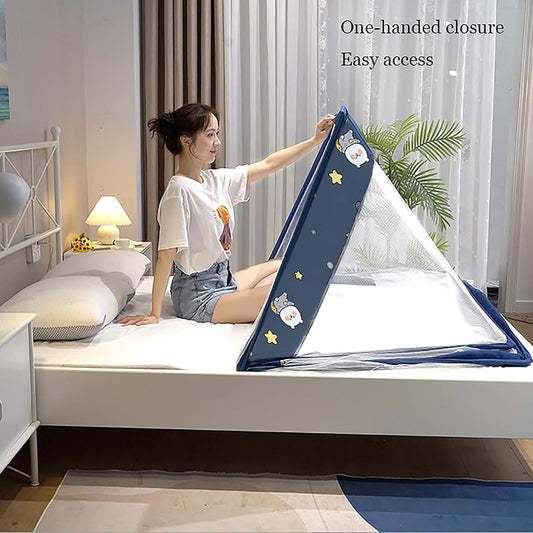 RhLLvJ Folding Mosquito Net Tent Canopy Curtains - 135 * 190cm