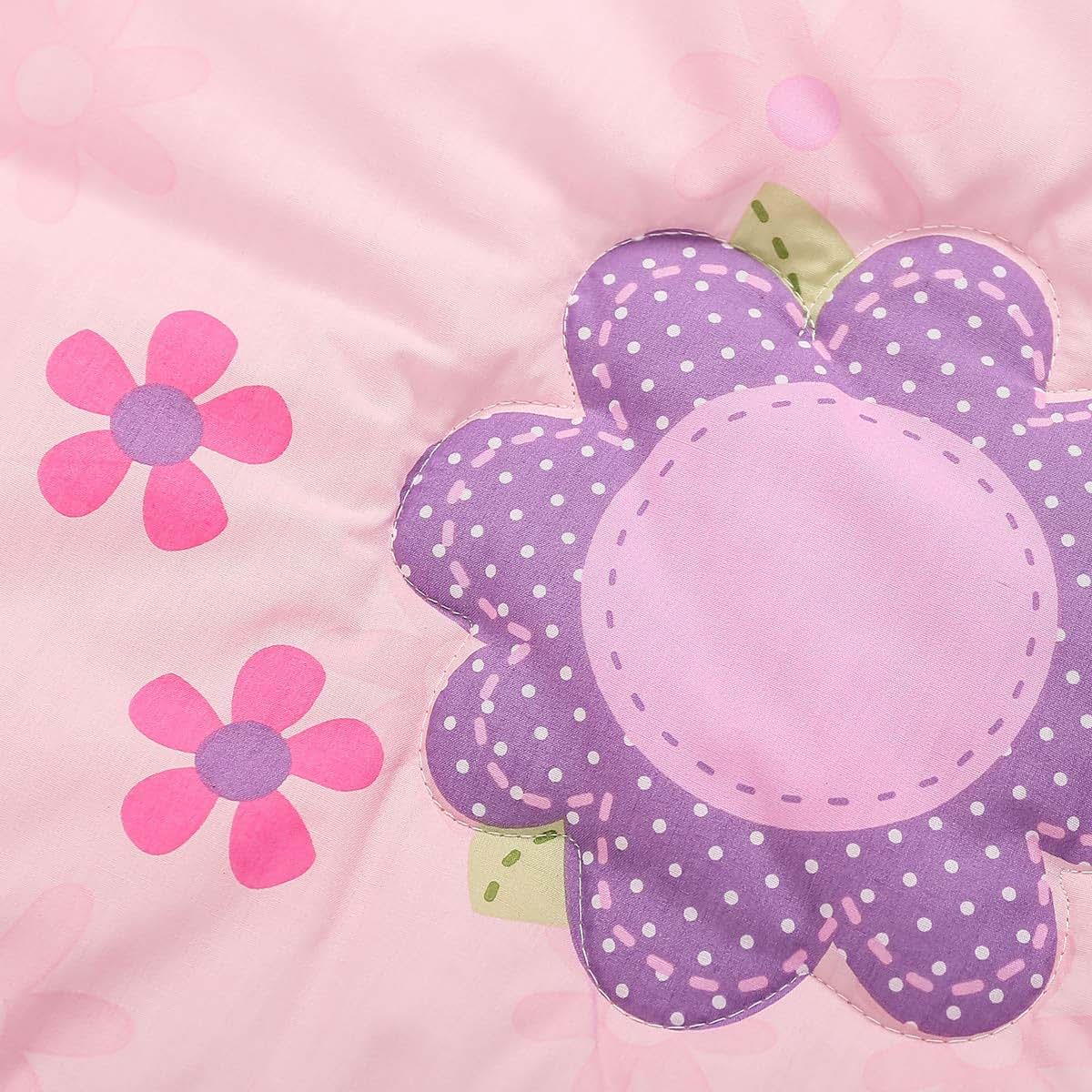 Butterfly Nursery Crib Bedding Set for Baby Girl Cot