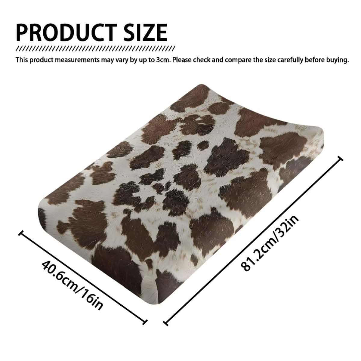 Cow Print Changing Pad Cover for Baby Diaper Change Table Covers