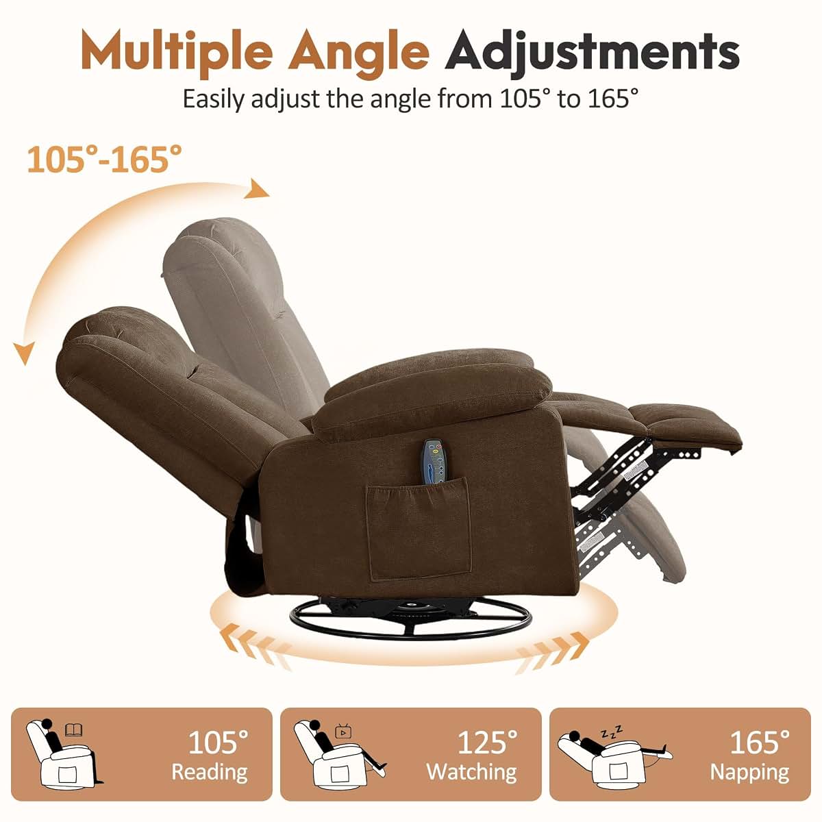 Korser Rocker Recliner Chair for Adults and Nursery