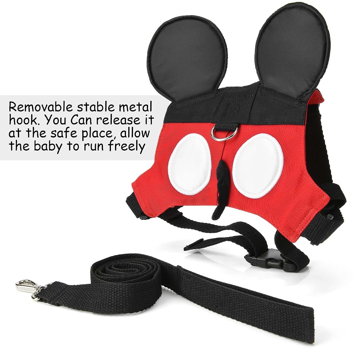 Yimidear Toddler Leash and Harness in Red (photo 4)