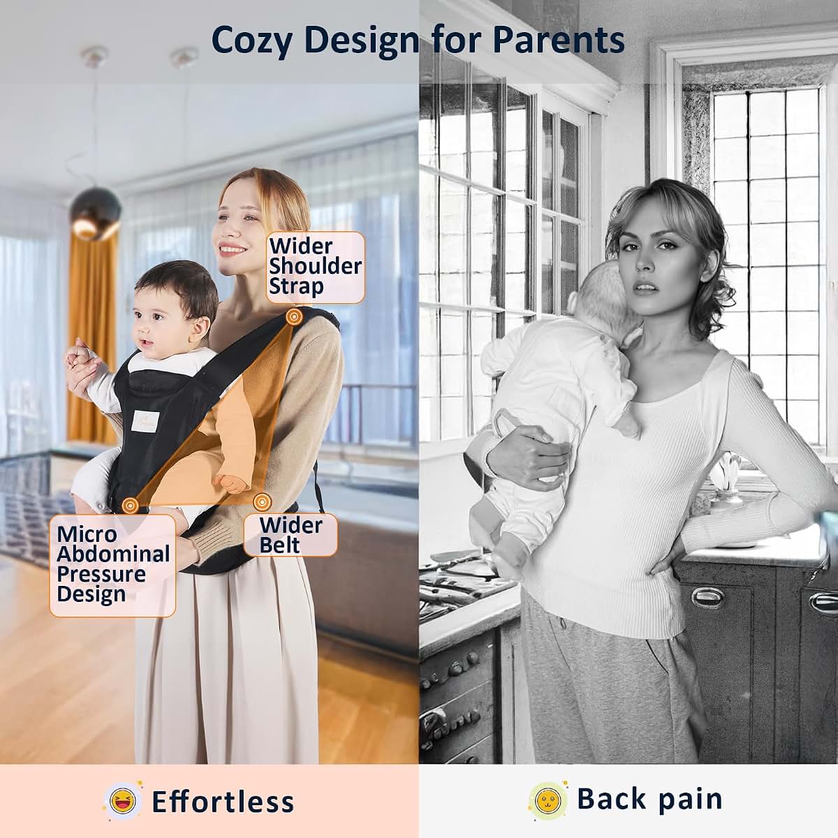 Mumgaroo 6-in-1 Baby Carrier with Hip Seat for Newborn to Toddler
