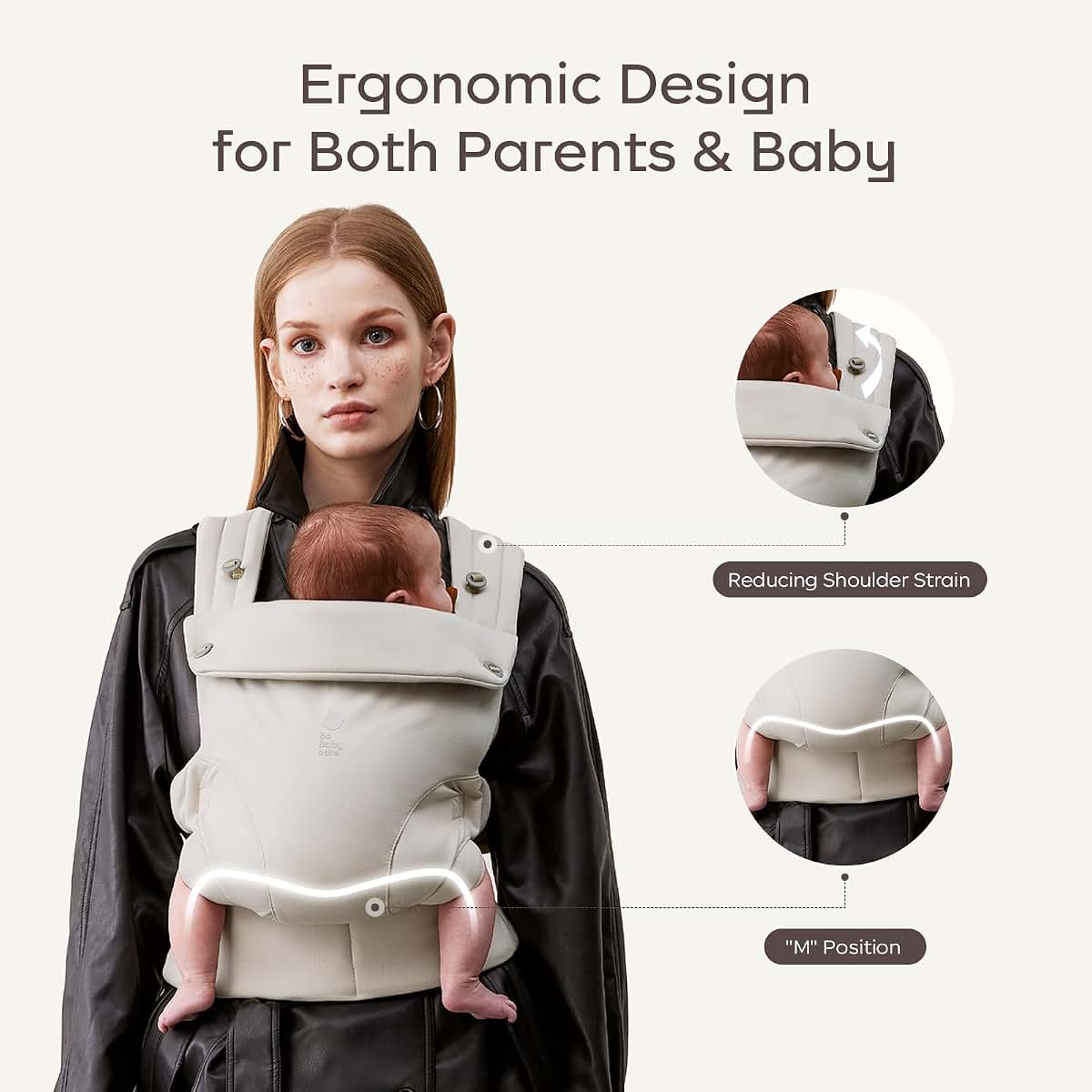 Bc Babycare CocoonGo Baby Carrier CloudTouch Fabric Ergonomic 7-45 lbs