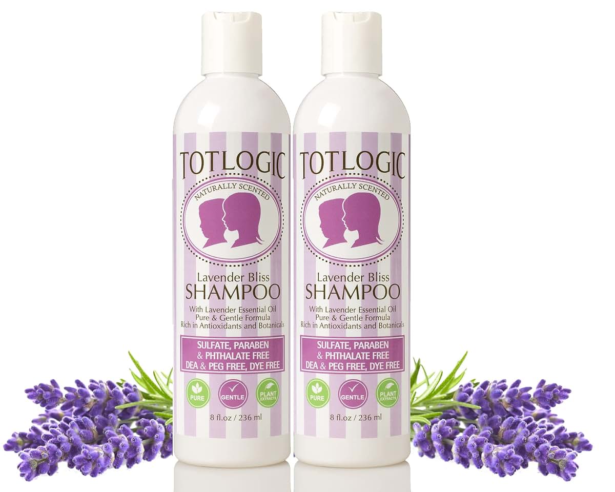 TotLogic Shampoo for Kids & Baby, Lavender Bliss Formula (2-Pack)