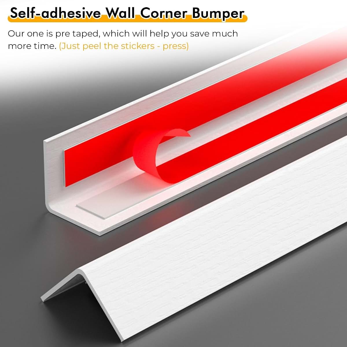 Wall Corner Guards | Self-Adhesive PVC Moulding Trim