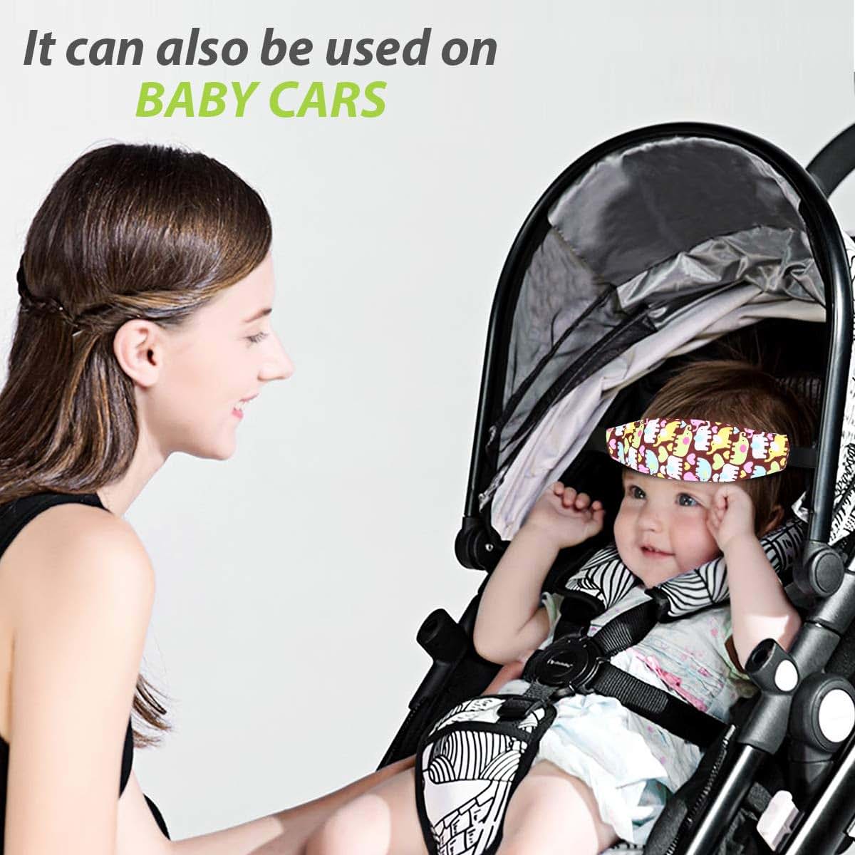 Donier Toddler Car Seat Neck Relief And Head Support Band - 2 Pack (photo 4)