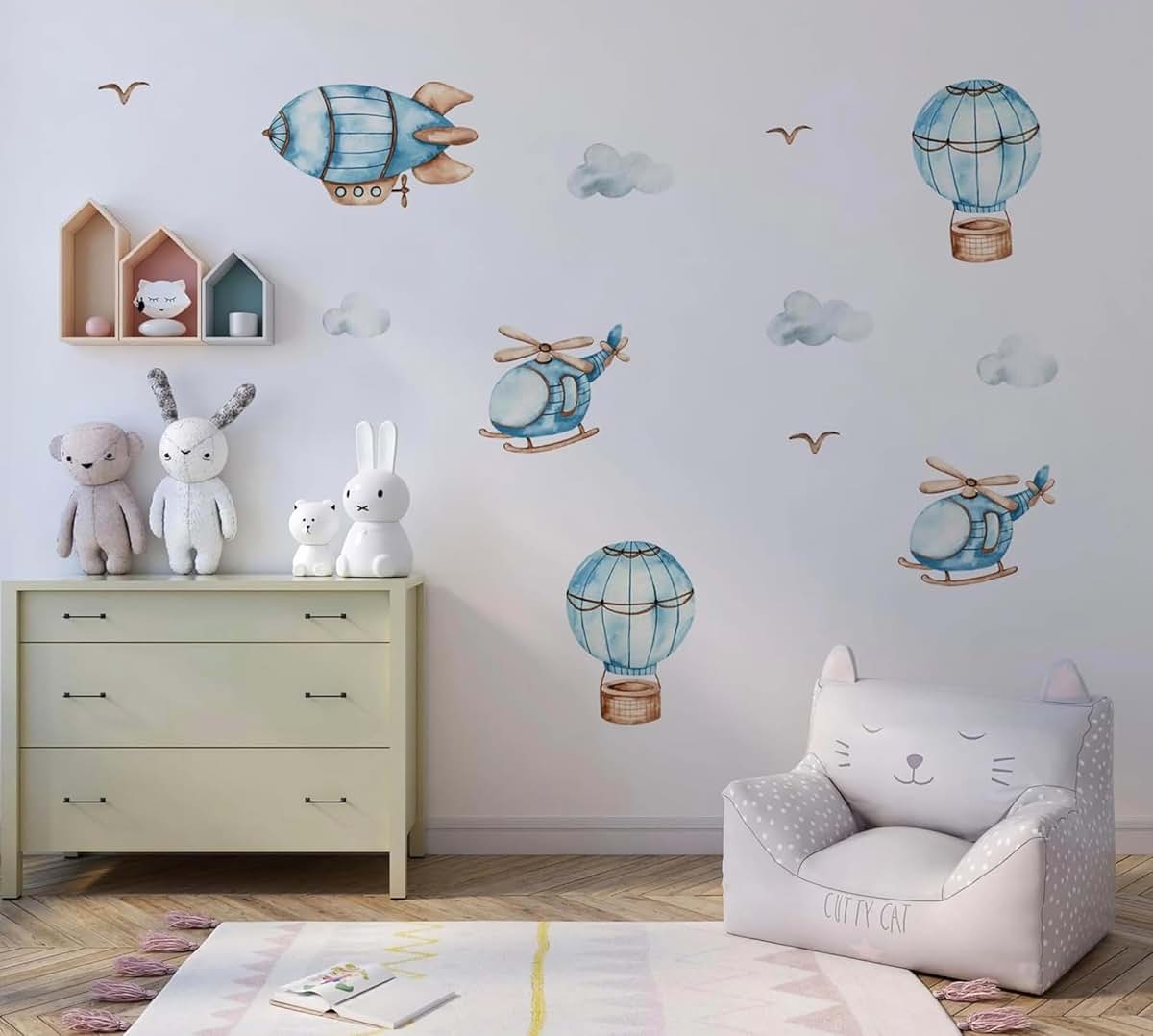 The Colors Crafter Transportation Wall Decal Set For Kids Room