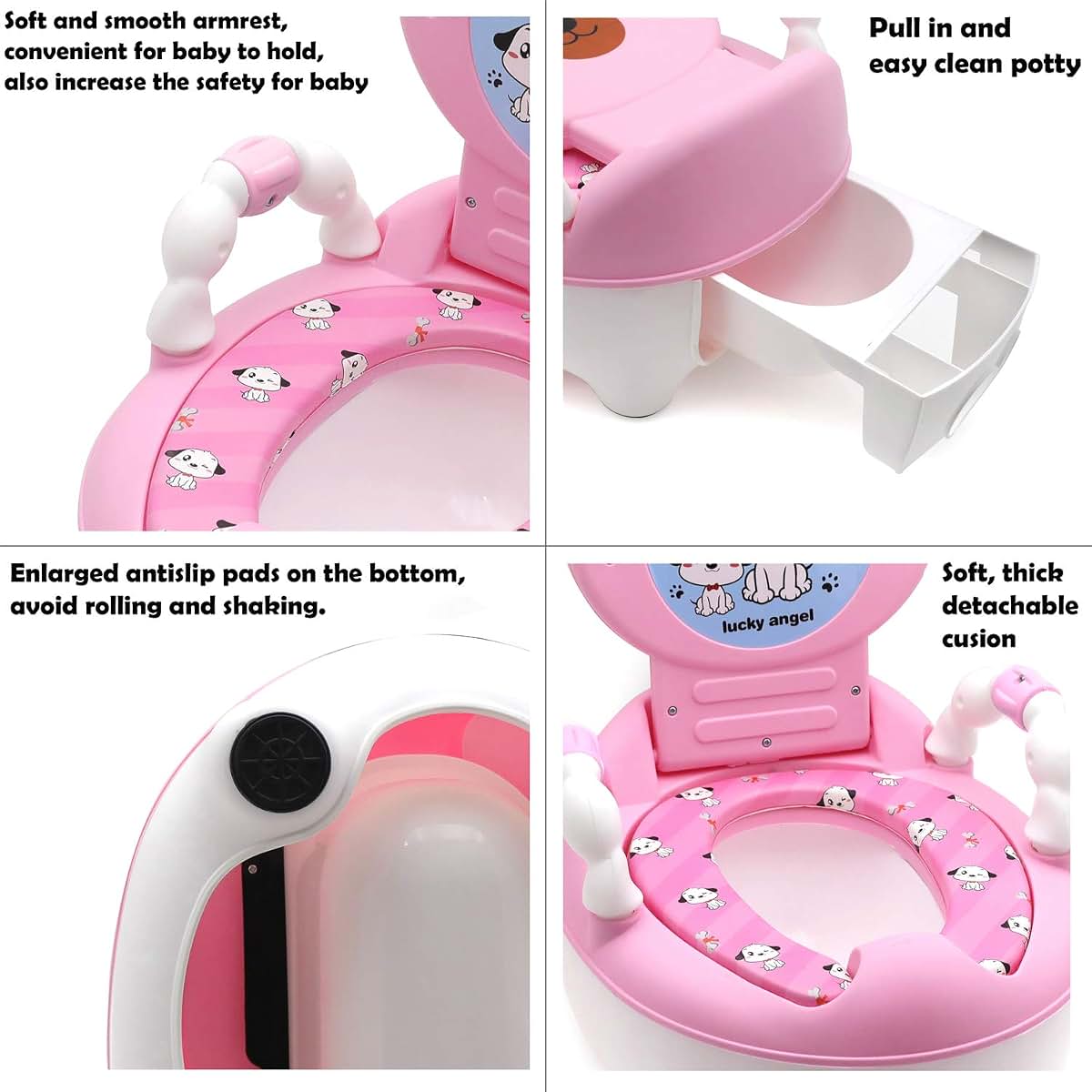 Httmt Portable Potty Training Toilet Seat Stool Chair
