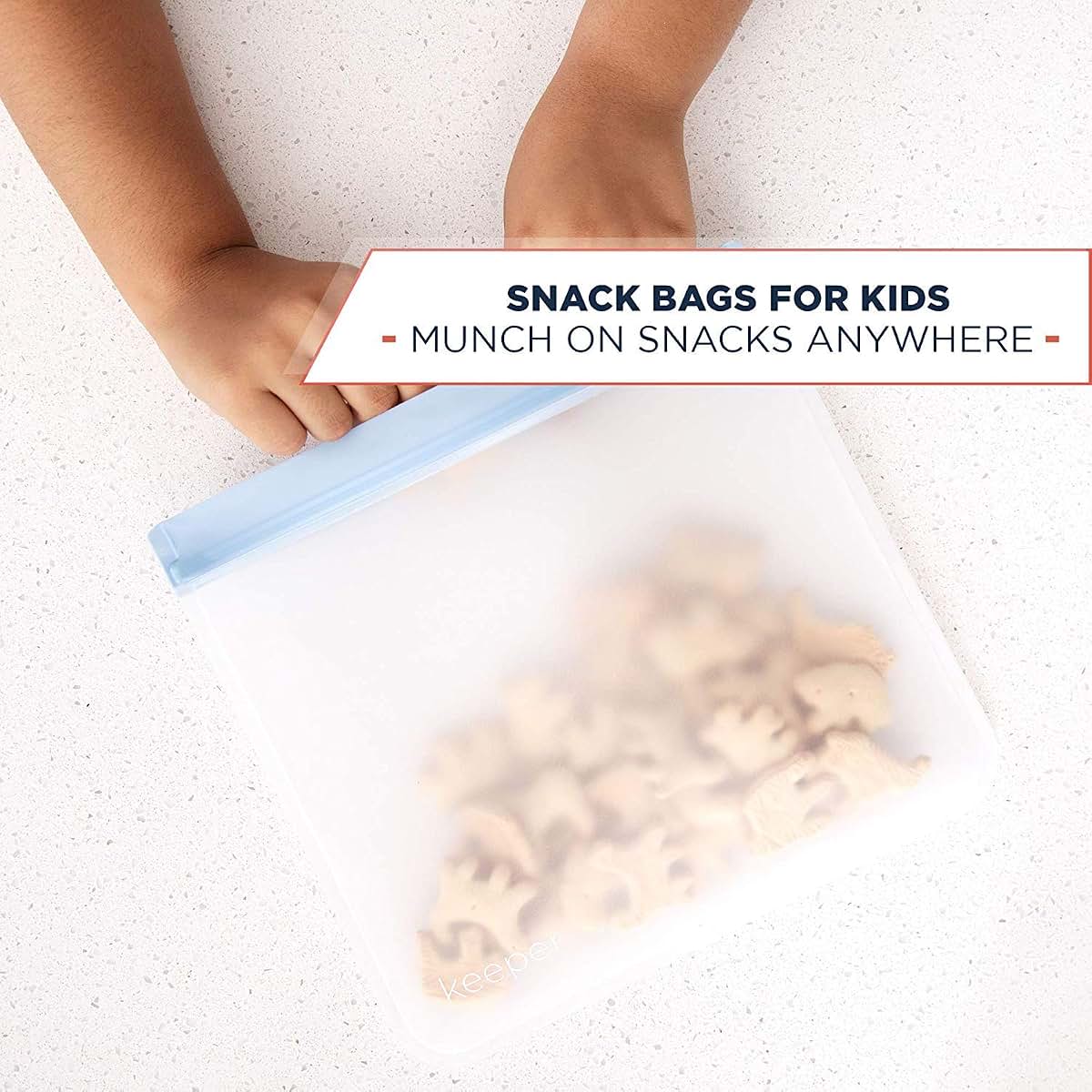 Keeper Life Reusable Sandwich Bags, Set of 5