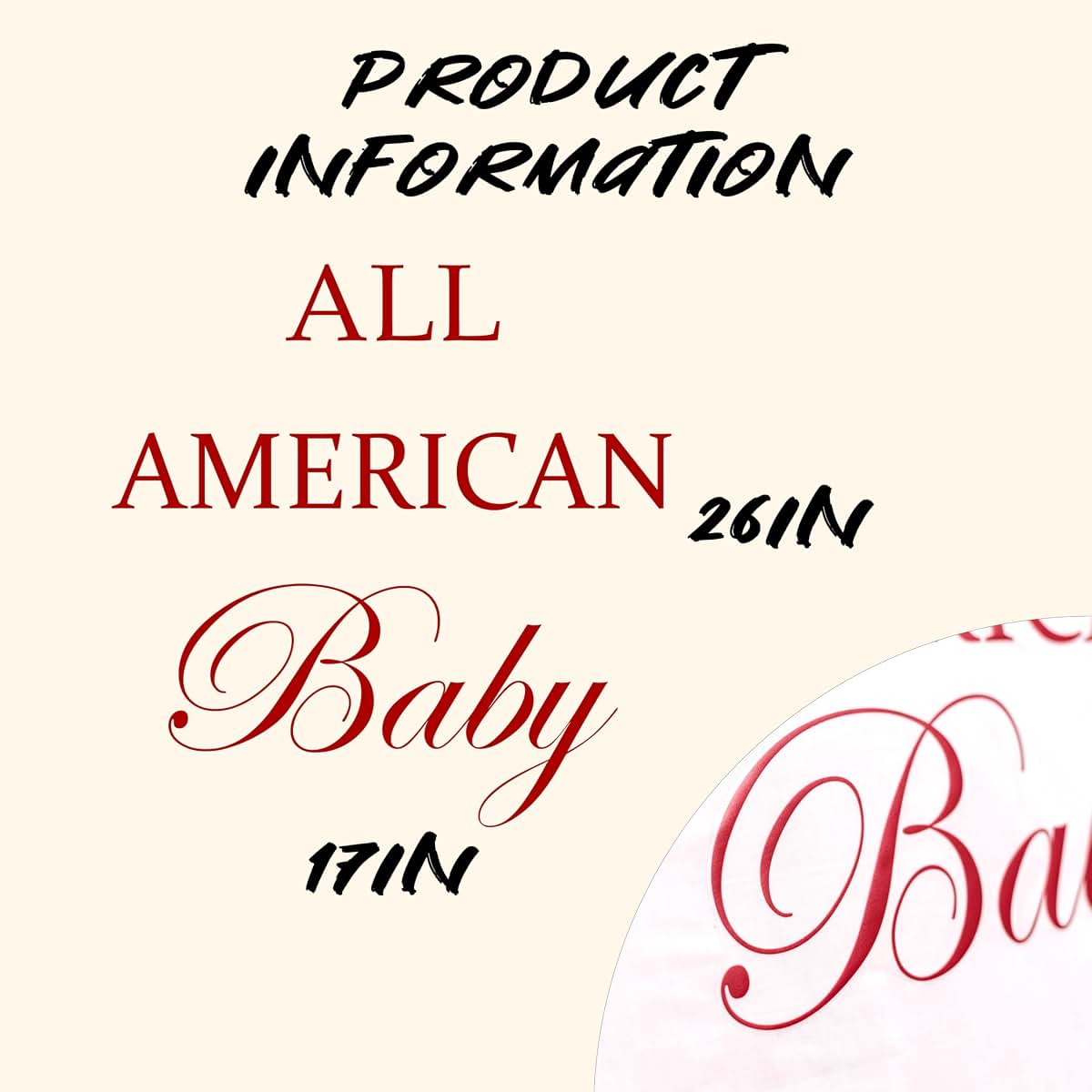 Upfirst All American Baby Patriotic Decal for 4th of July Shower