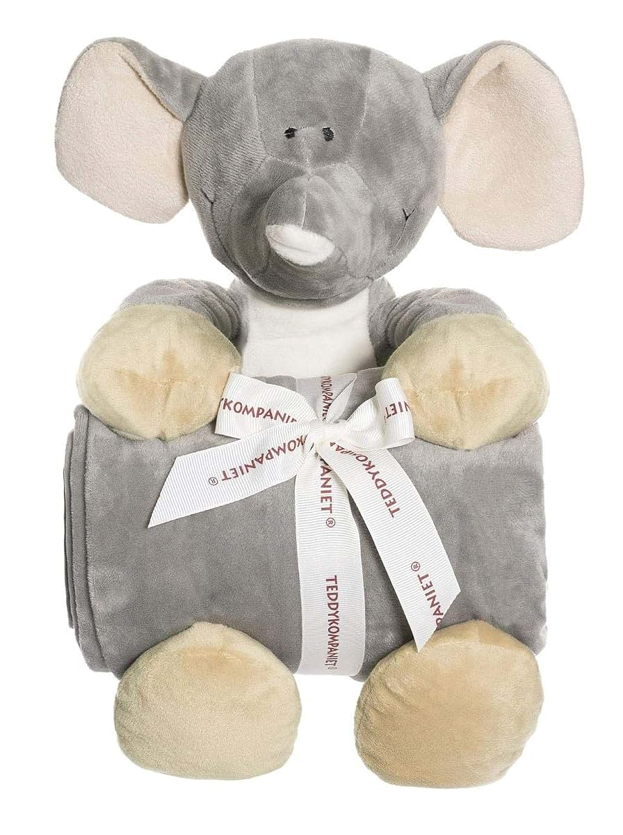 Teddykompaniet Diinglisar Elephant And Soft Blanket Set